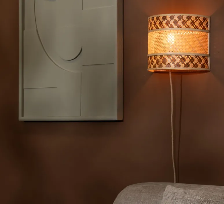 Applique*Good&Mojo Applique murale, Langkawi, , Ø32cm, H25cm - naturel et marron