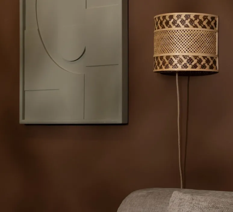 Applique*Good&Mojo Applique murale, Langkawi, , Ø32cm, H25cm - naturel et marron