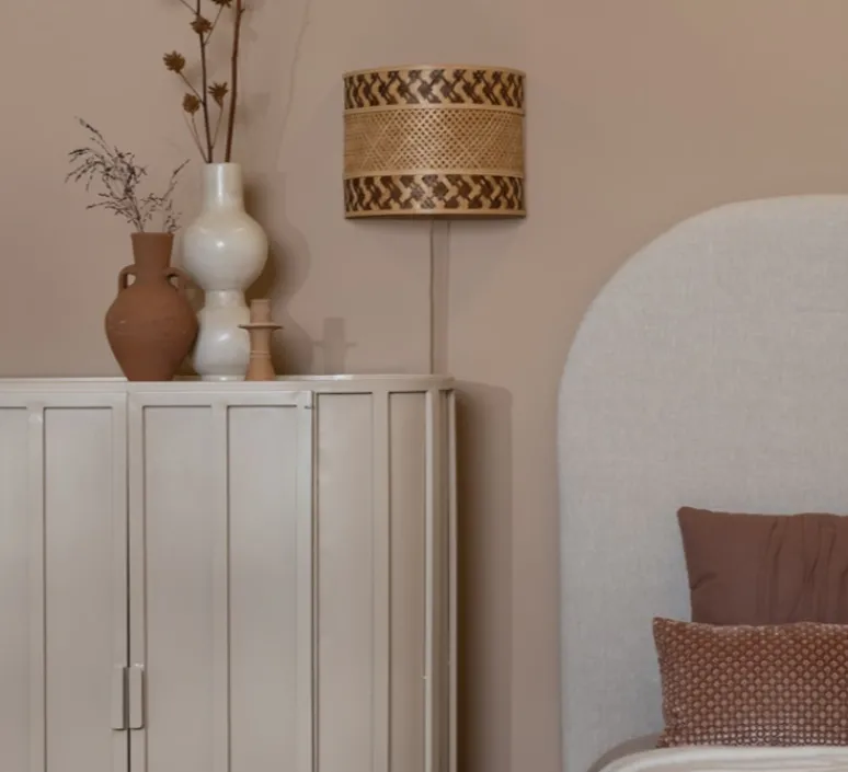 Applique*Good&Mojo Applique murale, Langkawi, , Ø32cm, H25cm - naturel et marron