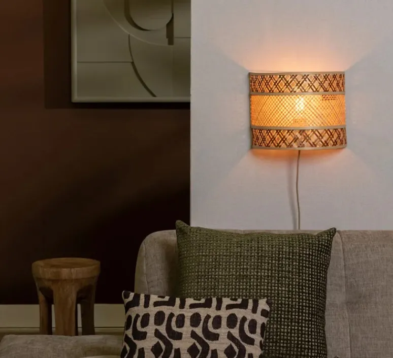 Applique*Good&Mojo Applique murale, Langkawi, , Ø32cm, H25cm - naturel et marron