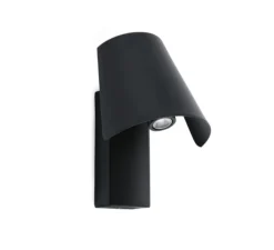 Applique murale, LE PETIT, noir, LED, 3000k, 130lm, H5,5cm, H10cm - Faro