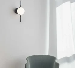 Applique murale, LE VITA, noir, LED, 2700K, 570lm, Ø14cm, H40cm - FARO