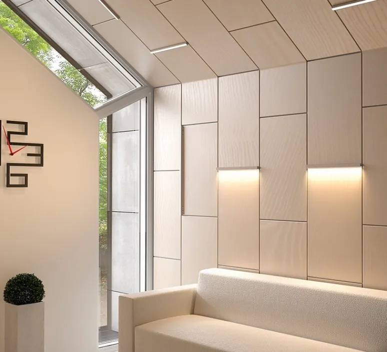 Applique*Tunto Applique murale, LED40, , L70cm, H4cm, 800lm, 3000K, dimmable - chêne