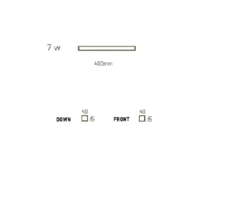 Applique*Tunto Applique murale, LED40, , 2700K, L40cm - frêne