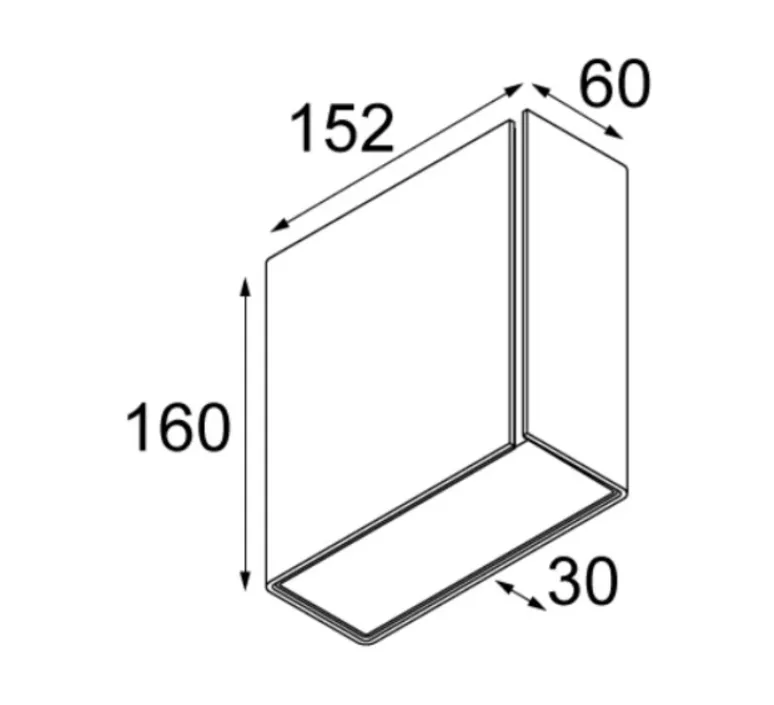 Applique*Modular Applique murale LED, Split Medium, , H16cm, L15,2cm - blanc, noir