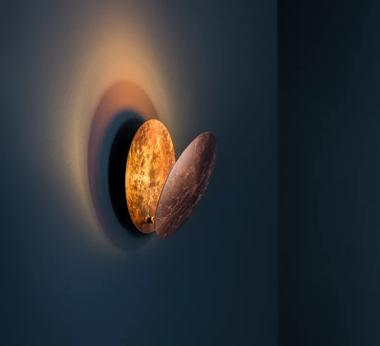 Applique*Catellani & Smith Applique murale, Lederam W, , LED, dim, 2700K, 1550 lm, Ø25cm, H25cm - cuivre