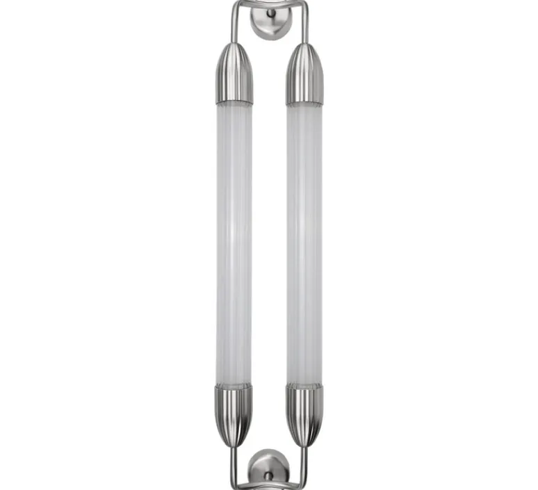 Applique*Umage Applique murale, Lemon squeeze double long, , L18,5cm, H94cm - acier poli, verre opalin