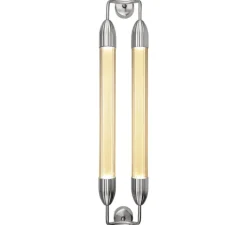 Applique*Umage Applique murale, Lemon squeeze double long, , L18,5cm, H94cm - acier poli, verre opalin