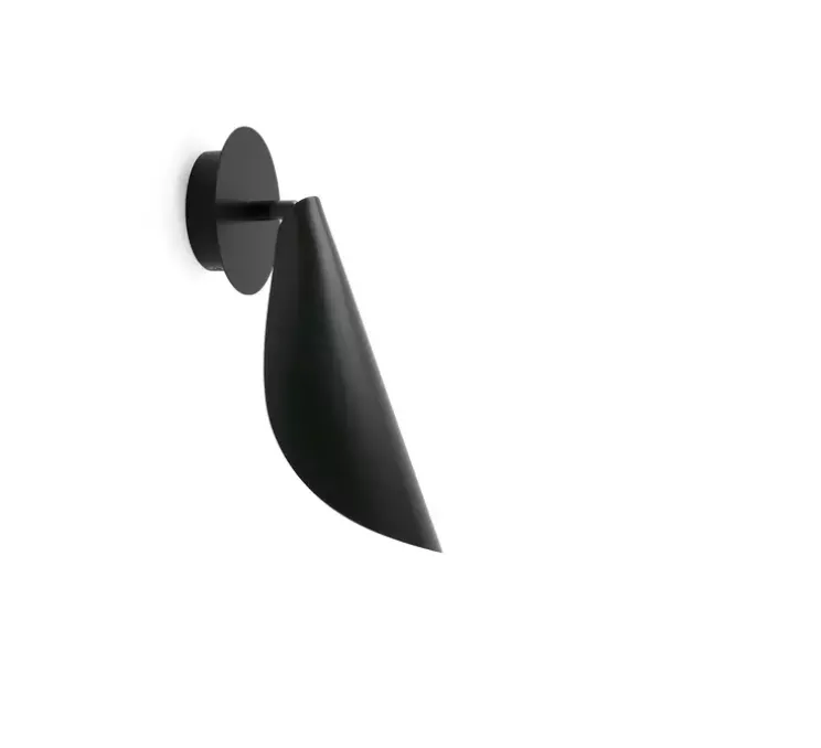 Applique murale, Liggera, noir, L12cm, H28,73cm - Faro