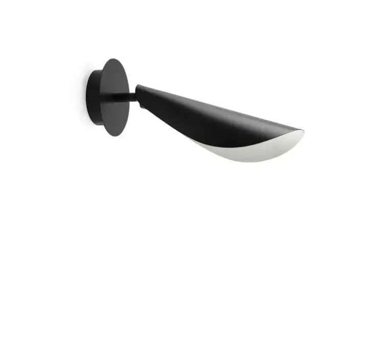 Applique murale, Liggera, noir, L12cm, H28,73cm - Faro