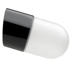 Applique*Zangra Applique murale, Light.005, avec glass001, , Ø8,5cm, P14cm - noir