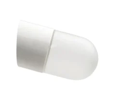 Applique*Zangra Applique murale, Light.005, avec glass001, , Ø8,5cm, H6cm - blanc