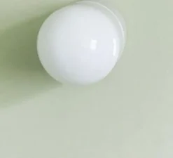 Applique*Zangra Applique murale, Light.005, avec glass001, , Ø8,5cm, H6cm - blanc