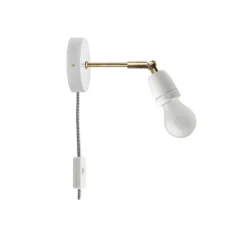 Applique*Zangra Applique murale, light.036, , L23cm, H10cm - blanc brillant