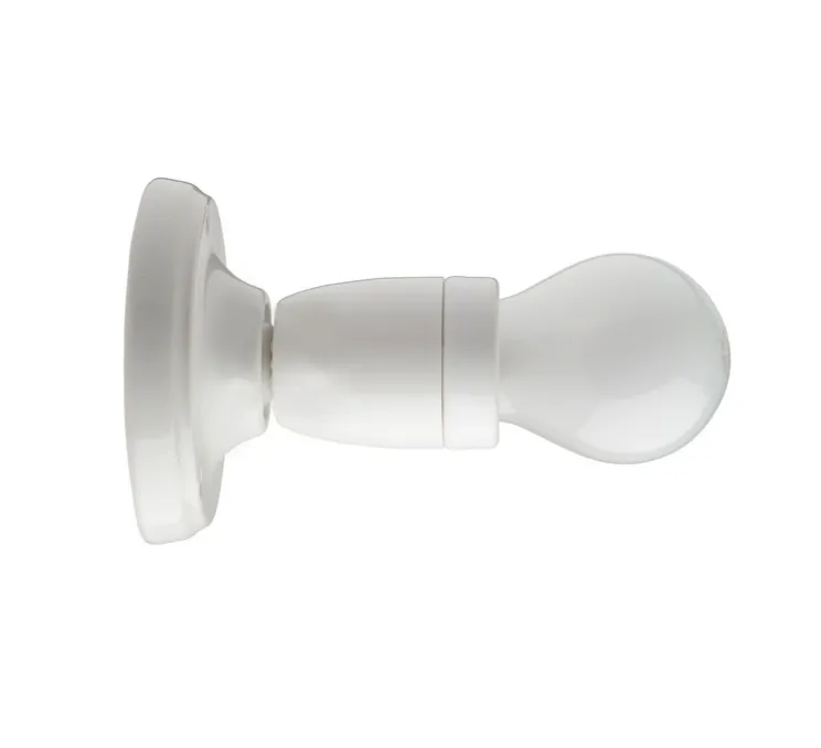 Applique murale, Light.019, blanc, E27, Ø10cm, H9cm - Zangra