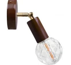 Applique*Zangra Applique murale, light.047, , L10cm, H10cm - marron