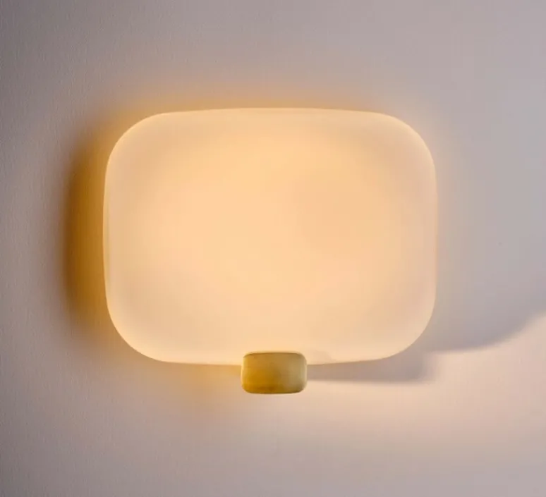 Applique*DCW éditions Paris Applique murale, Light Me Tender Horizontal, , IP44, LED, dim, 2700K, 1430 lm, L30cm, H25cm - verre, or