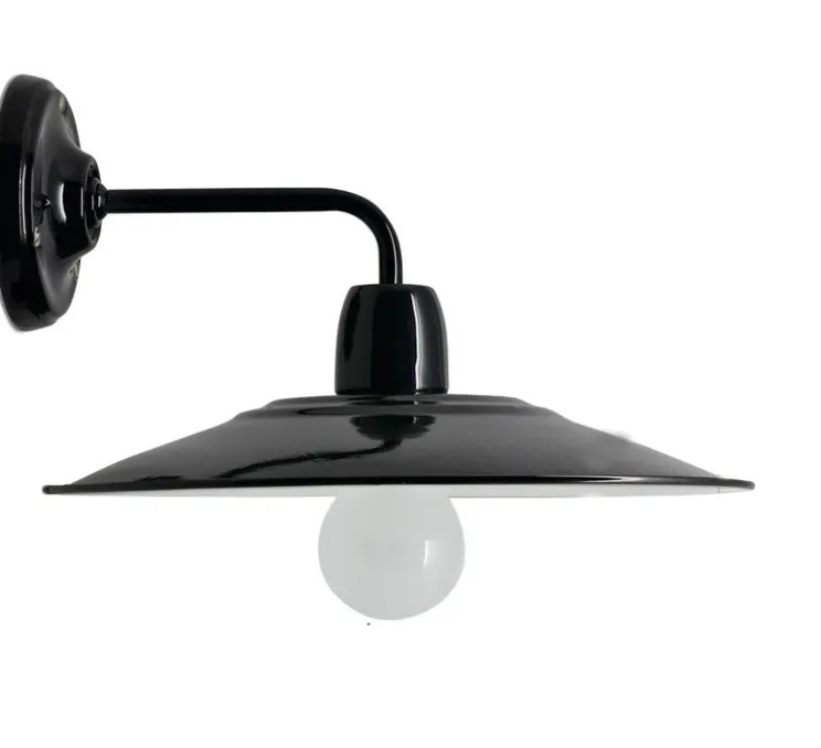 Applique murale, Light.039, noir, L28cm, H17cm - Zangra