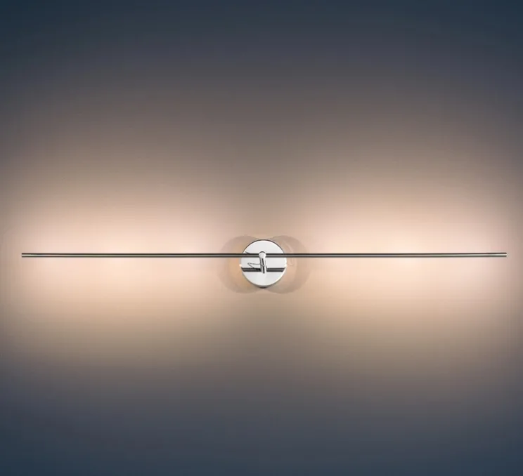 Applique murale, Light Stick, nickel, LED, dim, 2700K, 840 lm, L88cm, H9cm - Catellani & Smith