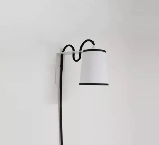 Applique*DesignHeure Applique murale, Lightbook, , Ø10cm, H14cm - noir et blanc