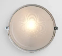 Applique*Zangra Applique murale, light.o.127, , IP54, Ø17cm, P11cm - blanc, verre opalin