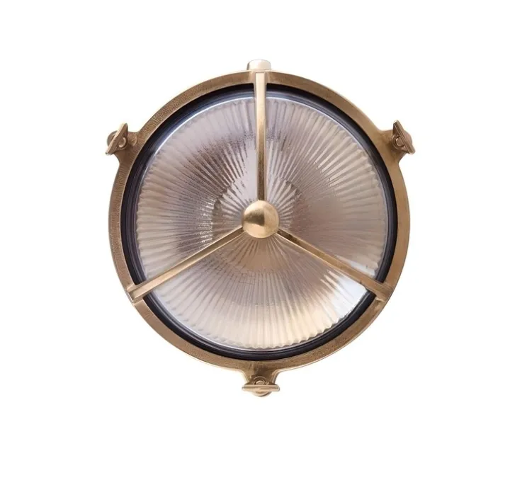 Applique murale, light.o.084, laiton, IP64, L20cm, H20cm - Zangra