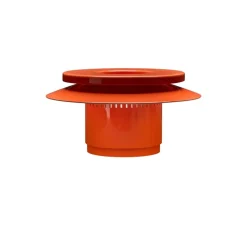 Applique murale, Lille 18, rouge orangé, Ø18cm, P9,3cm - Pholc