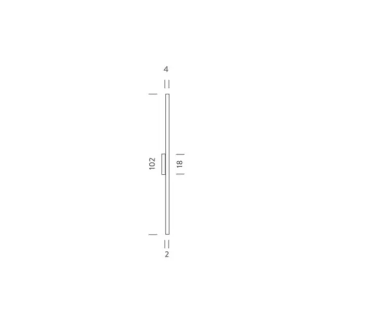 Applique murale, Linescapes, blanc, LED, 3000K, 1125lm, L4cm, H102cm - Nemo Lighting
