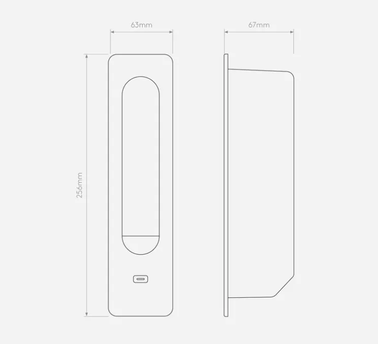 Applique murale, liseuse, Keta USB-C, or mat, LED, 2700K, 155 lm, L6,3cm, H25,6cm - Astro