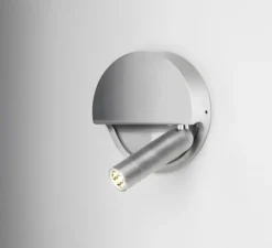 Applique*Marset Applique murale, liseuse, Ledtube R droite, , avec grille, LED, 2700k, 115,5lm, H13,2cm - aluminium