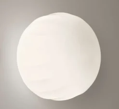 Applique murale, Lita, blanc, Ø30cm, H26cm, LED - LUCEPLAN