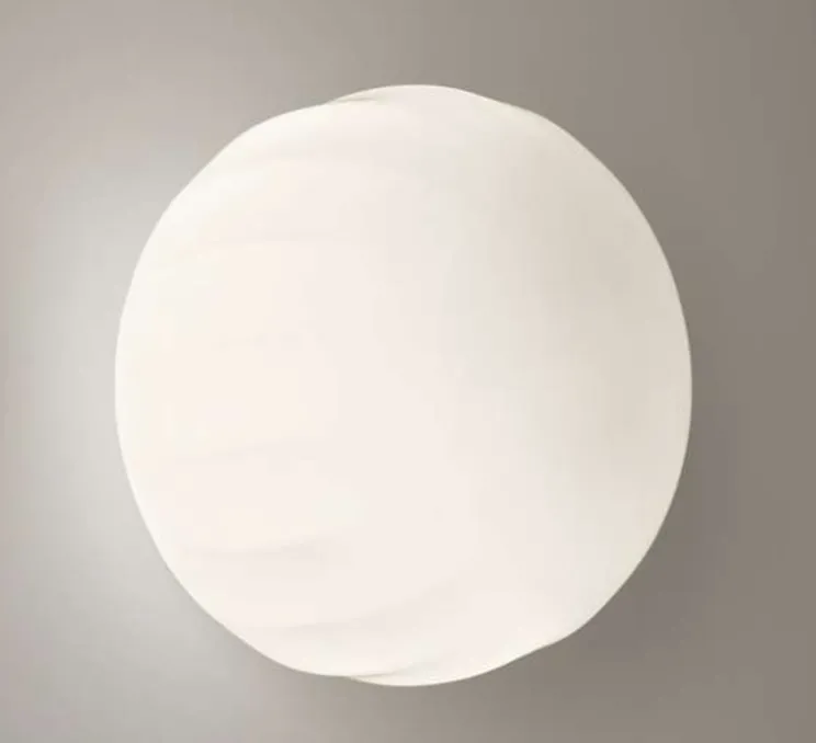 Applique murale, Lita, blanc, Ø30cm, H26cm, LED - LUCEPLAN