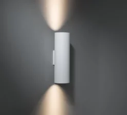 Applique*Modular Applique murale, Lotis tubed wall 2x, blanc et or, H27,5cm - noir et or