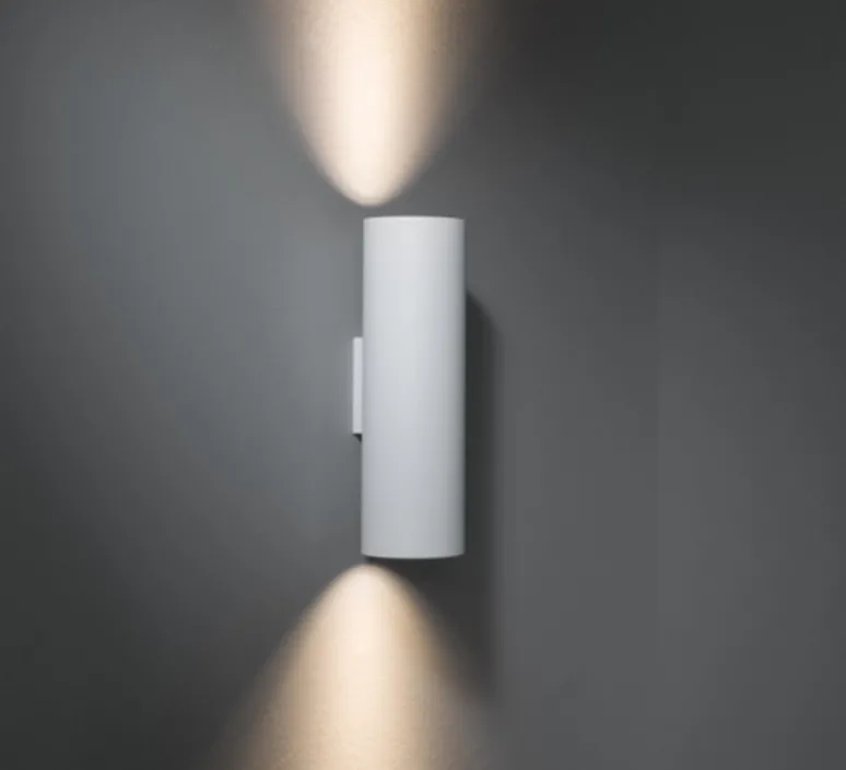 Applique*Modular Applique murale, Lotis tubed wall 2x, blanc et or, H27,5cm - noir et or