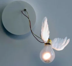 Enfants|Applique*Ingo Maurer Applique murale, Lucellino NT LED, , Ø26cm, H26cm - blanc, rouge