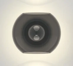 Applique*Astro Applique murale, Luna, , L21cm, H17cm - noir fumé