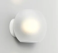 Applique murale, Luna, verre givré, L21cm, H17cm - Astro