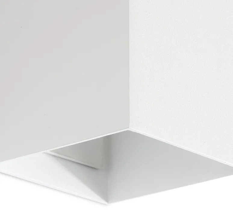 Applique*Faro Applique murale, Lune 2L, lisse, , L8cm, H15,5cm - blanc