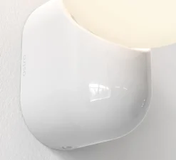 Applique murale, Lyra Single, blanc brillant, IP44, L12,2cm, H17,8cm - Astro