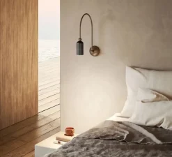 Applique*Il Fanale Applique murale, Madame 288.10.ME, , L6cm, H41,5cm - marron morocco et graphène