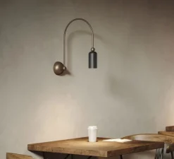 Applique*Il Fanale Applique murale, Madame 288.10.ME, , L6cm, H41,5cm - marron morocco et graphène