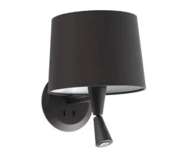 Applique*Faro Applique murale, Mambo, liseuse, , LED, 3000K, 280lm, L22cm, H20cm - noir