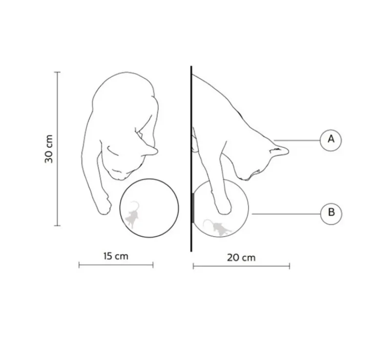 Applique*Karman Applique murale, Maoo, , L15cm, H30cm - blanc mat, verre givré