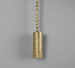 Applique murale, Marrakesh avec chaîne de traction, laiton satiné, vert, Ø25cm, H25cm - Mullan Lighting