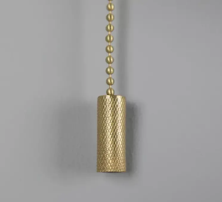 Applique murale, Marrakesh avec chaîne de traction, laiton satiné, vert, Ø25cm, H25cm - Mullan Lighting