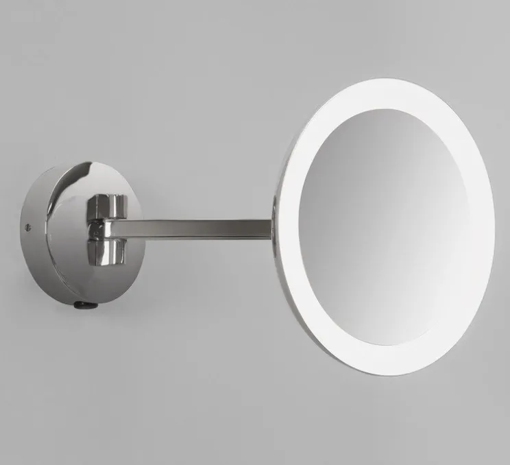 Applique murale, Mascali Round, chrome poli, IP44, LED, 3000K, 110lm, L21,5cm, H21,5cm - Astro Lighting