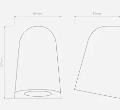 Applique*Astro Applique murale, Mast Light Coastal, , IP44, Ø8,9cm, H13,7cm - vernis noir brillant