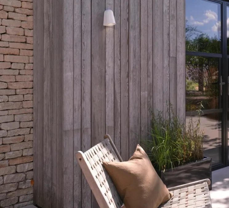 Applique murale, Mast Light Coastal, vernis blanc brillant, IP44, Ø8,9cm, H13,7cm - Astro