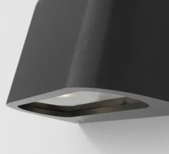 Applique*Astro Applique murale, Mast Twin, , IP44, L23cm, H13,3cm - noir texturé