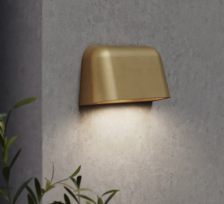 Applique murale, Mast Twin, laiton antique, IP44, L23cm, H13,3cm - Astro